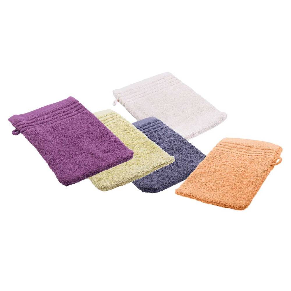 purenature Washing gloves cotton in fresh colours, 16 x 21 cm Heißer Verkauf