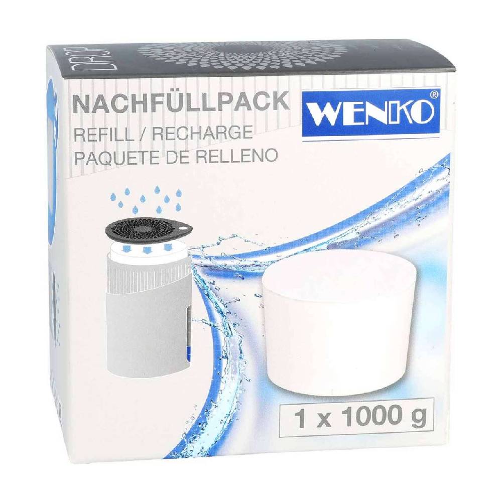 wenko Dehumidifier salt - 1 kg refill for the salt dehumidifier Drop Saisonale Angebote