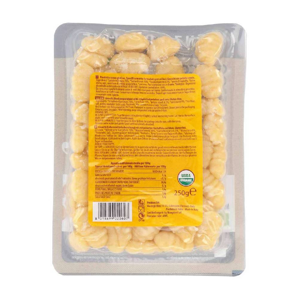 viva-mais Probios corn gnocchi without wheat - vegan, store without refrigeration Begrenzt auf 3 Tage