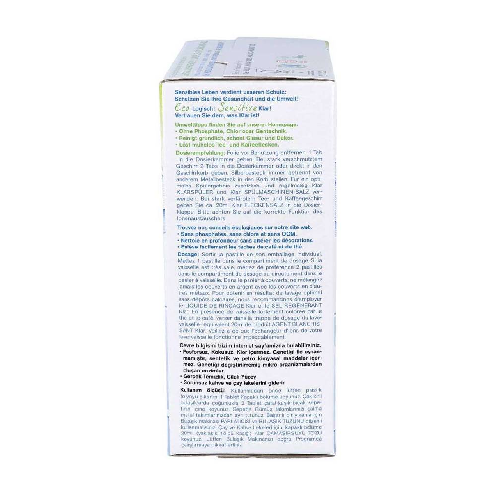 klar Dishwasher Bio-Tabs Große Rabatte