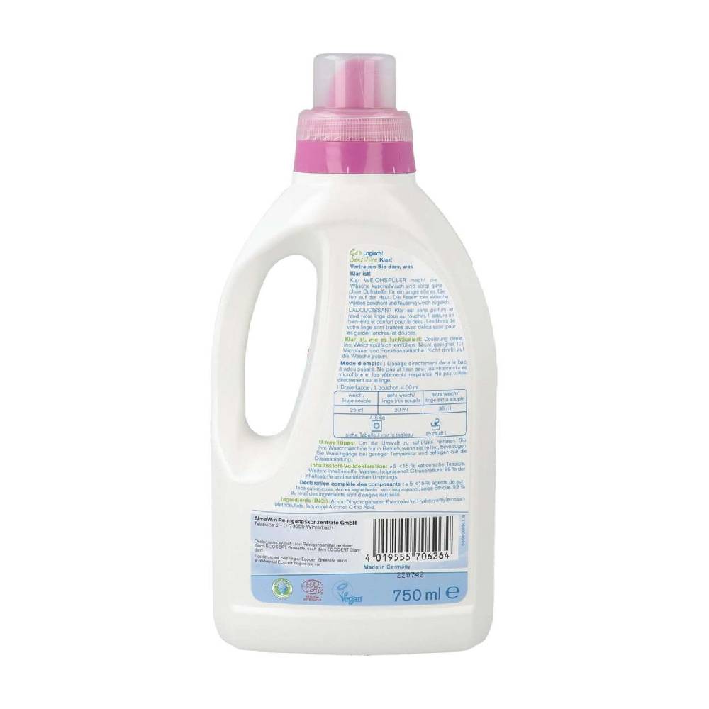 klar Sensitive Fabric softener without fragrances & vegan Bestseller