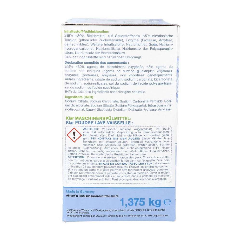 klar Dishwasher Detergent Fragrance Free Letzte 3 Tage