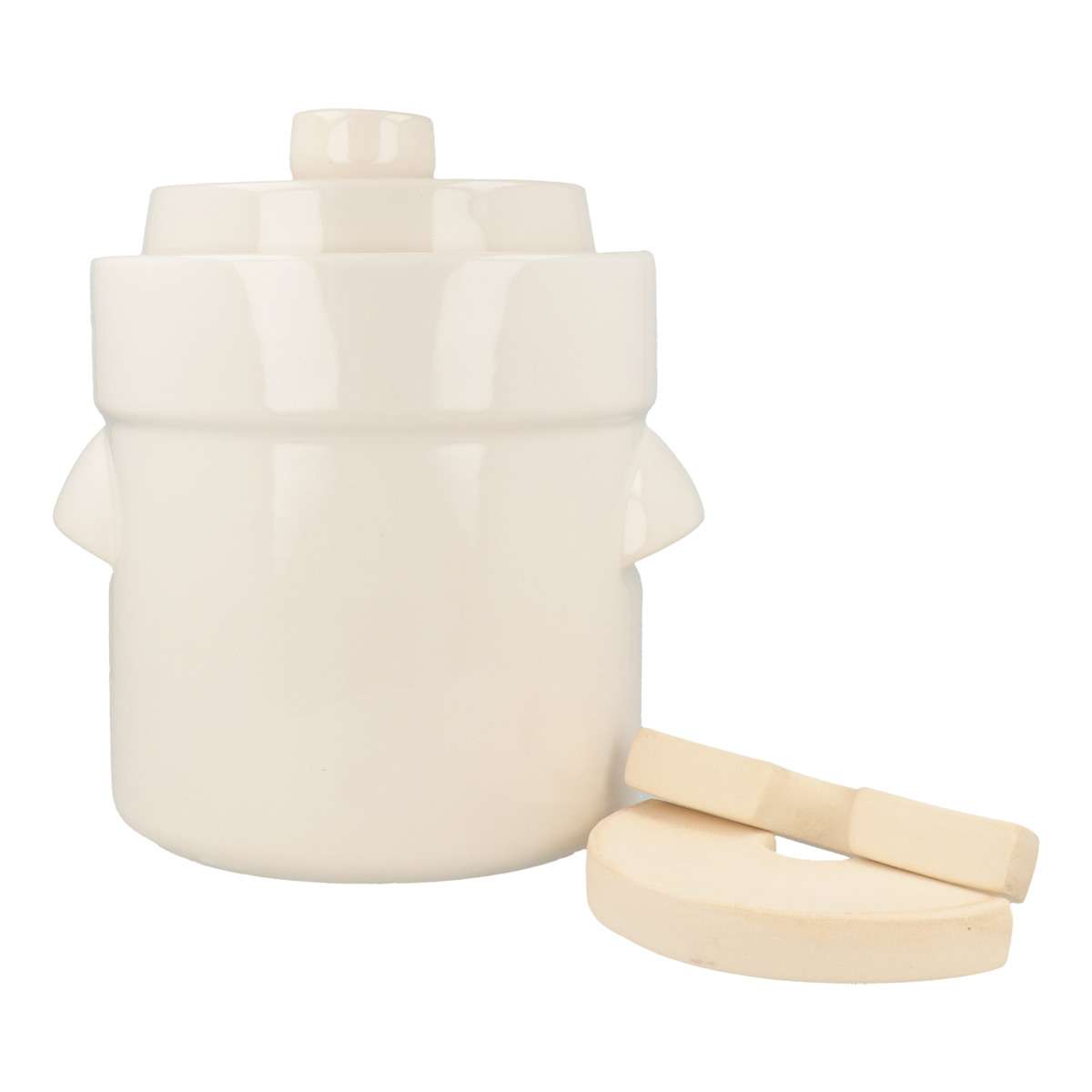 purenature PureNature rum pot/fermenting pot straight, with stone, cream colored Letzte 2 Tage