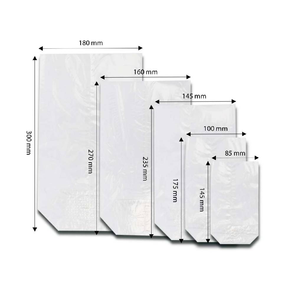purenature Cellophane biodegradable cellophane bottom bag, 100 pieces Bis zu 60% Rabatt
