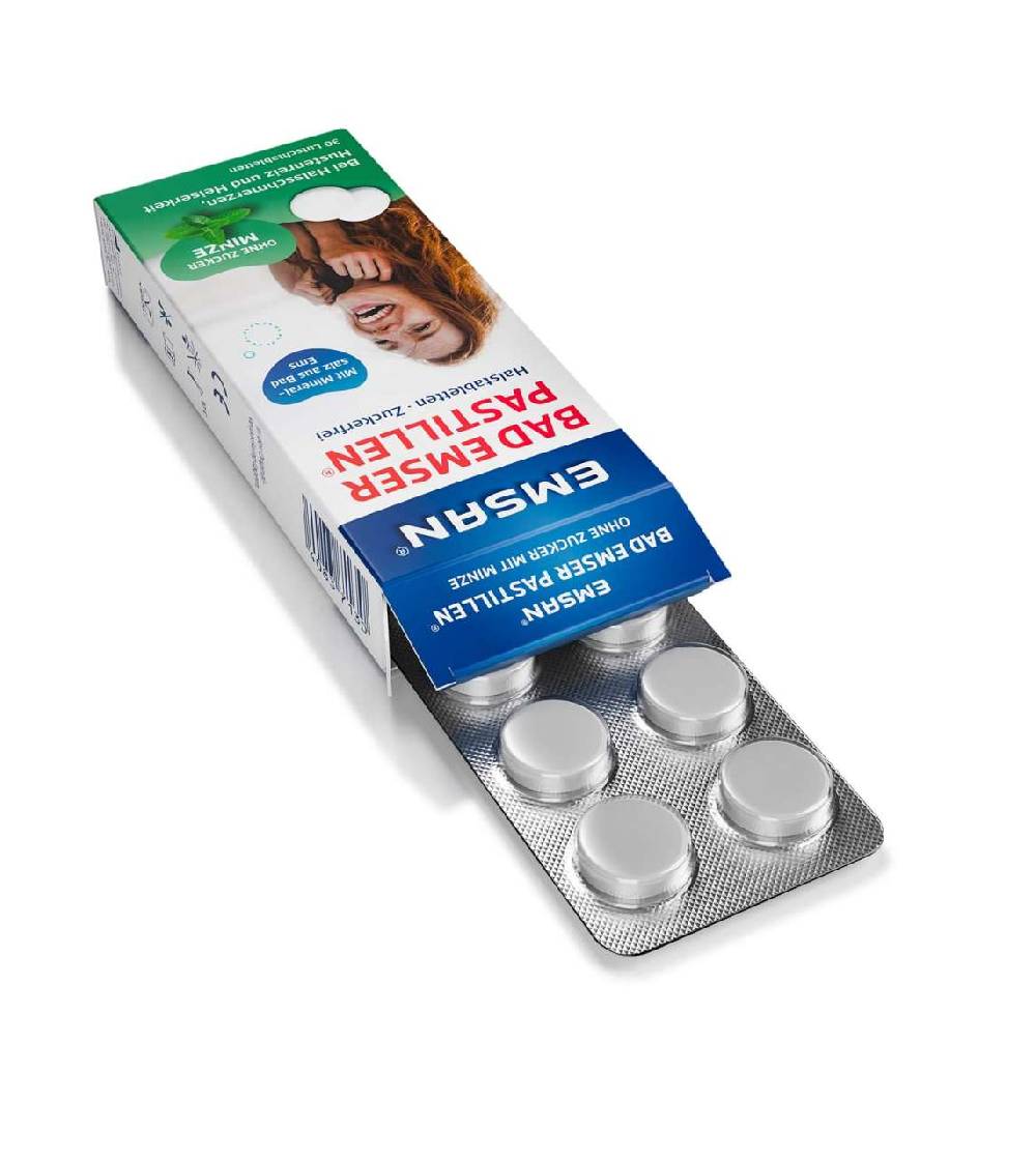 emsan Emcur ® Bad Emser Sugar-free Pastilles Vierteljährliche Förderung
