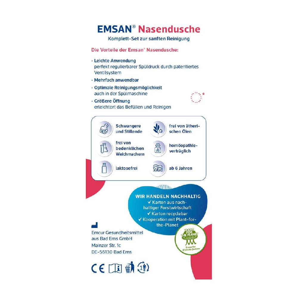 emsan Emcur ® Nasal Douche (Complete Set) Super Rabatt