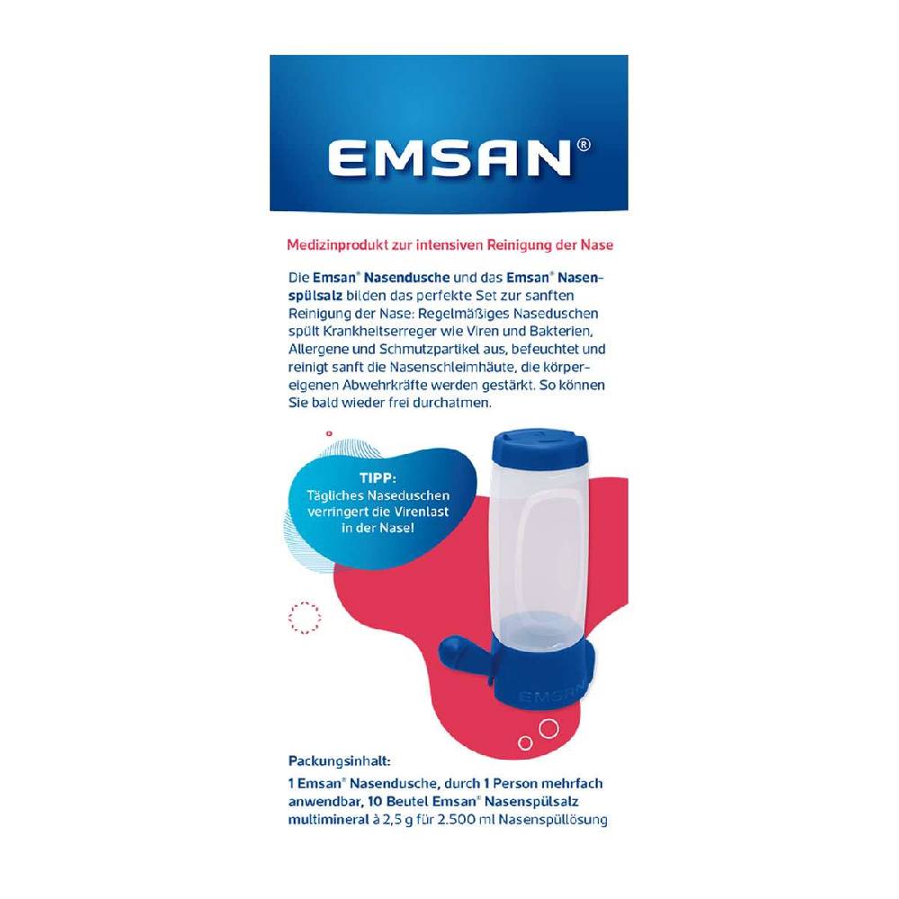 emsan Emcur ® Nasal Douche (Complete Set) Super Rabatt