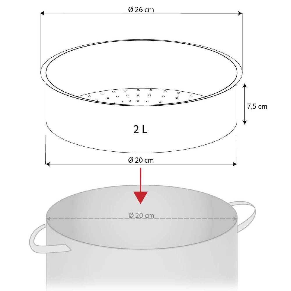 purenature Pyrex steaming/steaming glass insert zollfrei