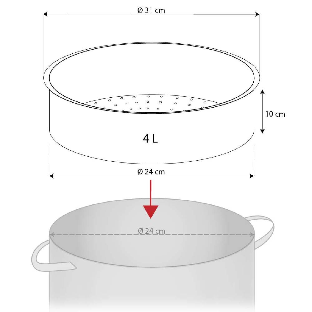 purenature Pyrex steaming/steaming glass insert zollfrei