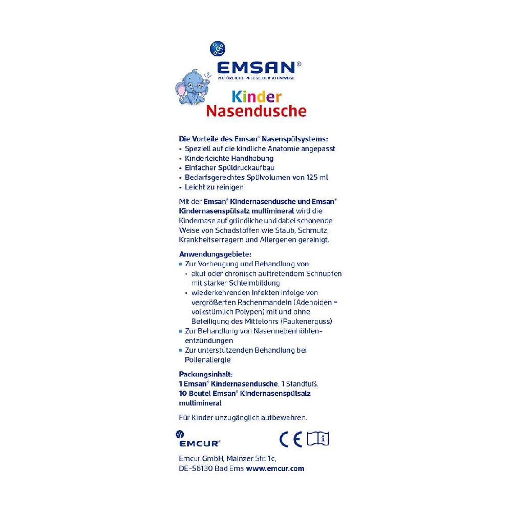 emsan Emcur Nose Flush for Children & 10 Sachets of Mineral Salt Fabrikpreis
