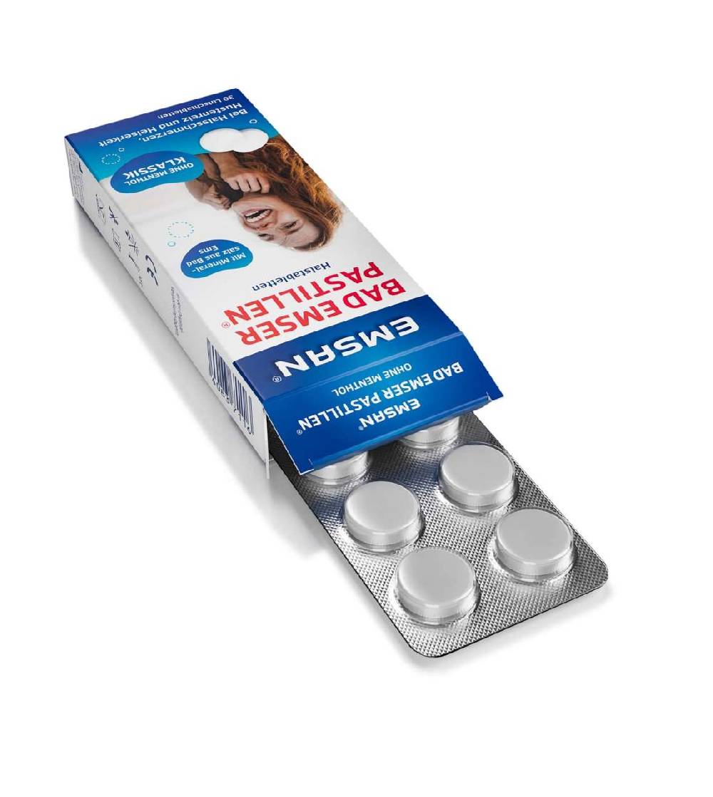 emsan Emcur ® Bad Emser Pastilles without Menthol Begrenztes Angebot