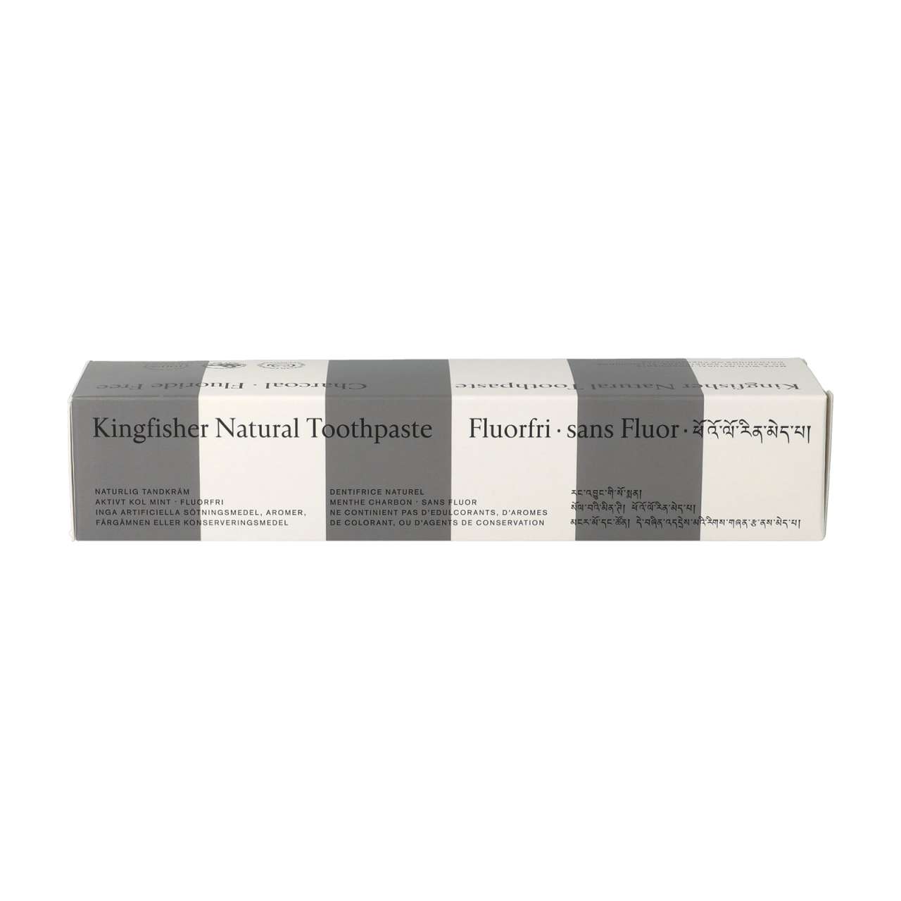 kingfisher Kingfisher toothpaste with activated carbon natural whitening effect, fluoride Schlussverkauf