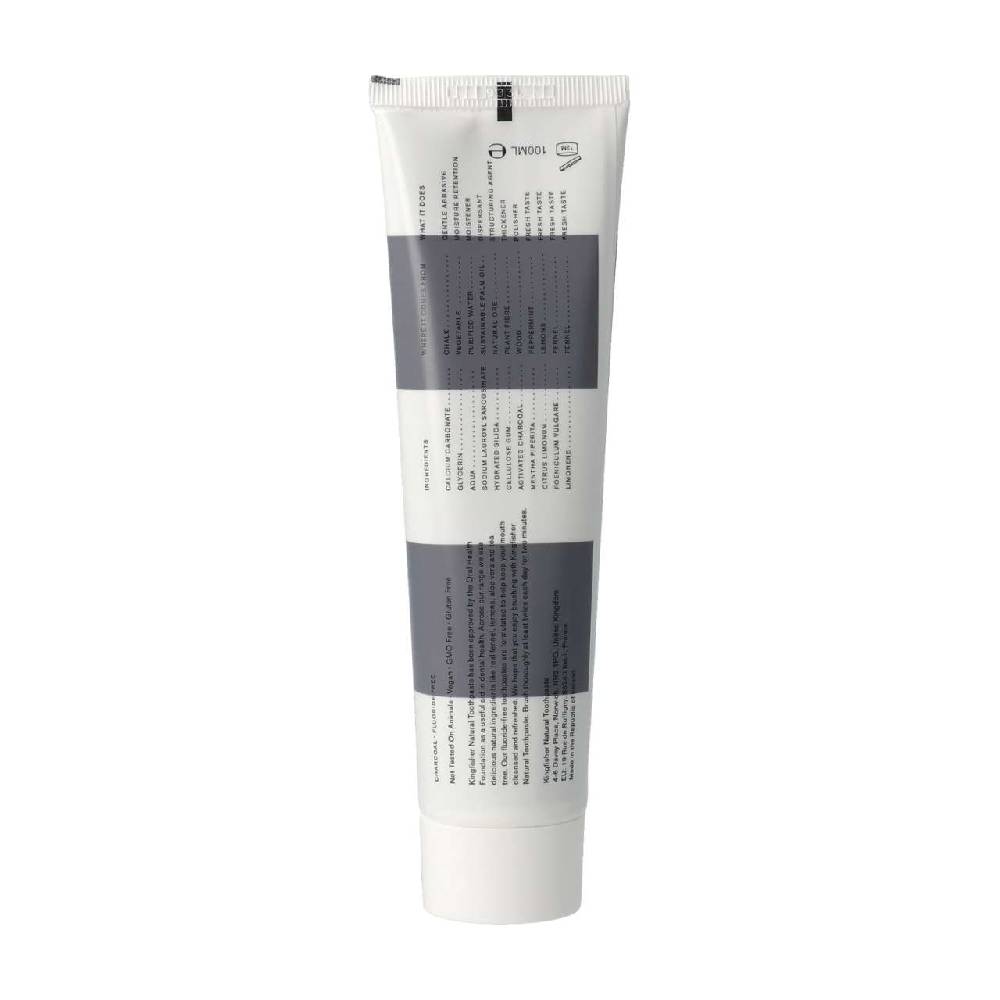 kingfisher Kingfisher toothpaste with activated carbon natural whitening effect, fluoride Schlussverkauf
