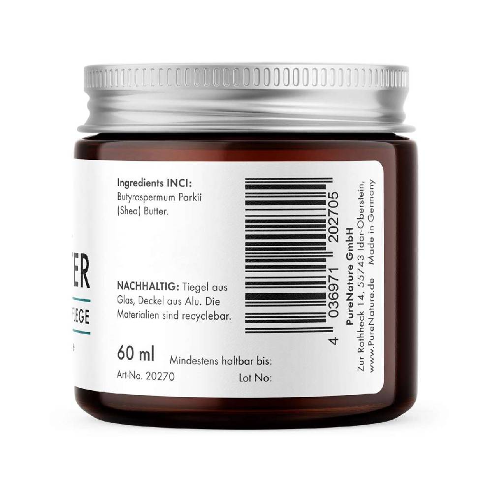 purenature PureNature Shea Butter Face Cream and Body Moisturiser unscented Letzter Tag