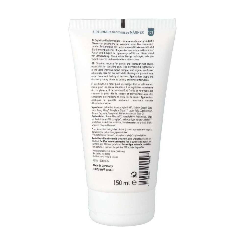 bioturm Bioturm shaving mousse sensitive: Organic shaving foam without fragrances Neueste Stile