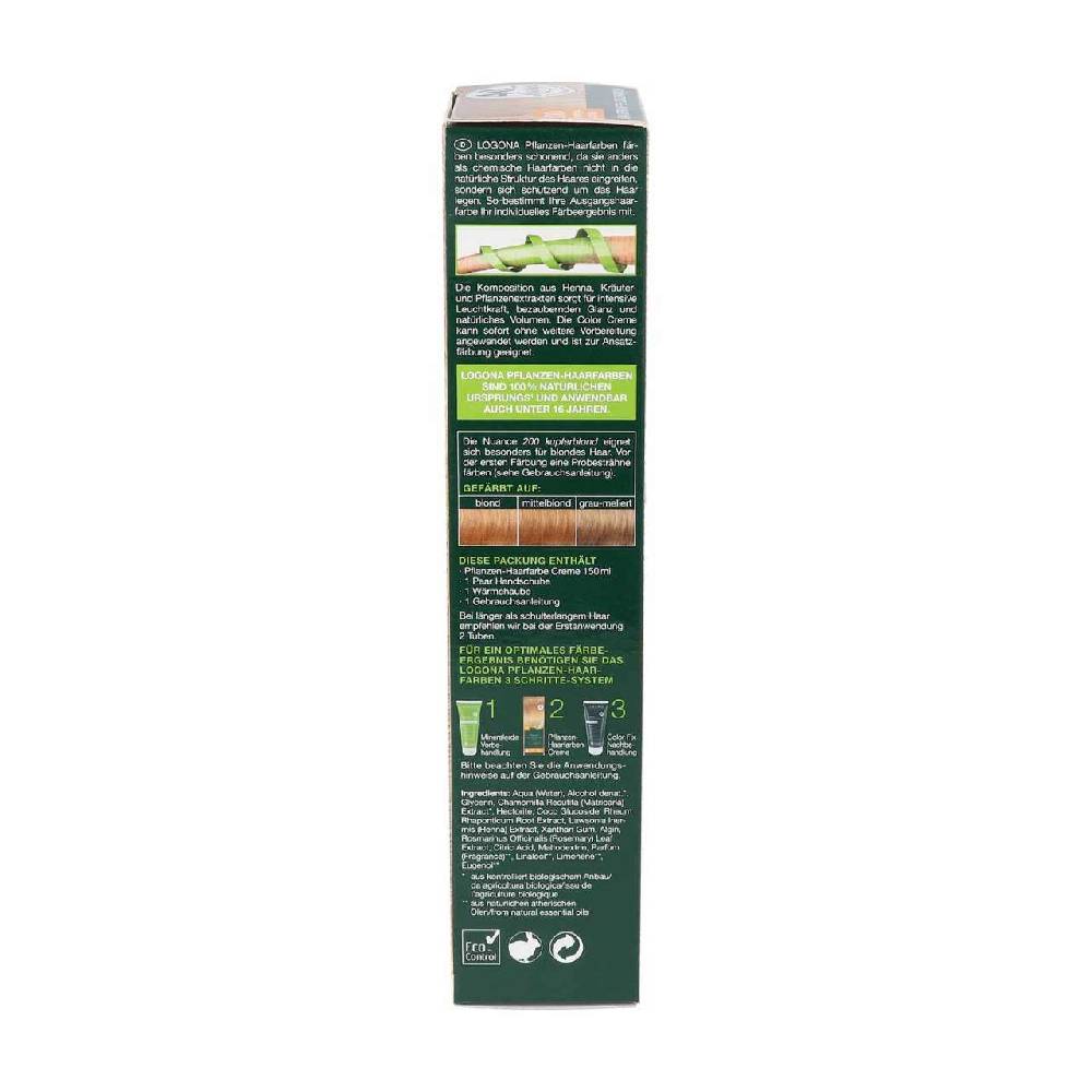 logona Logona Copper Blonde Color Cream for blonde to light brown hair types Zeitbegrenzte Promotion