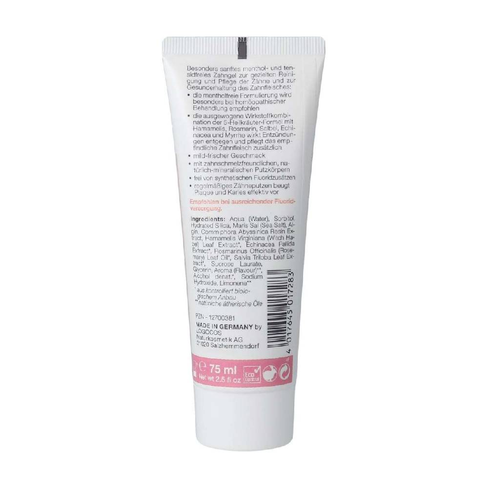logodent Logodent toothpaste fluoride-free with rosemary and sage Vierteljährliche Förderung