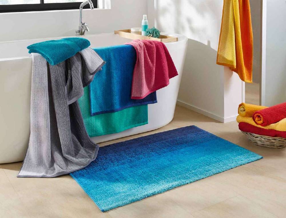 purenature Design bathroom carpet pleasantly soft - Attractive colour gradient optics Begrenzte Freigabe