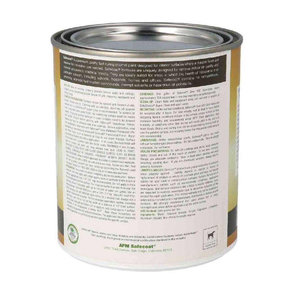 afm Safecoat Semi-Gloss Paint (White) - zero VOC Bis zu 60% Rabatt
