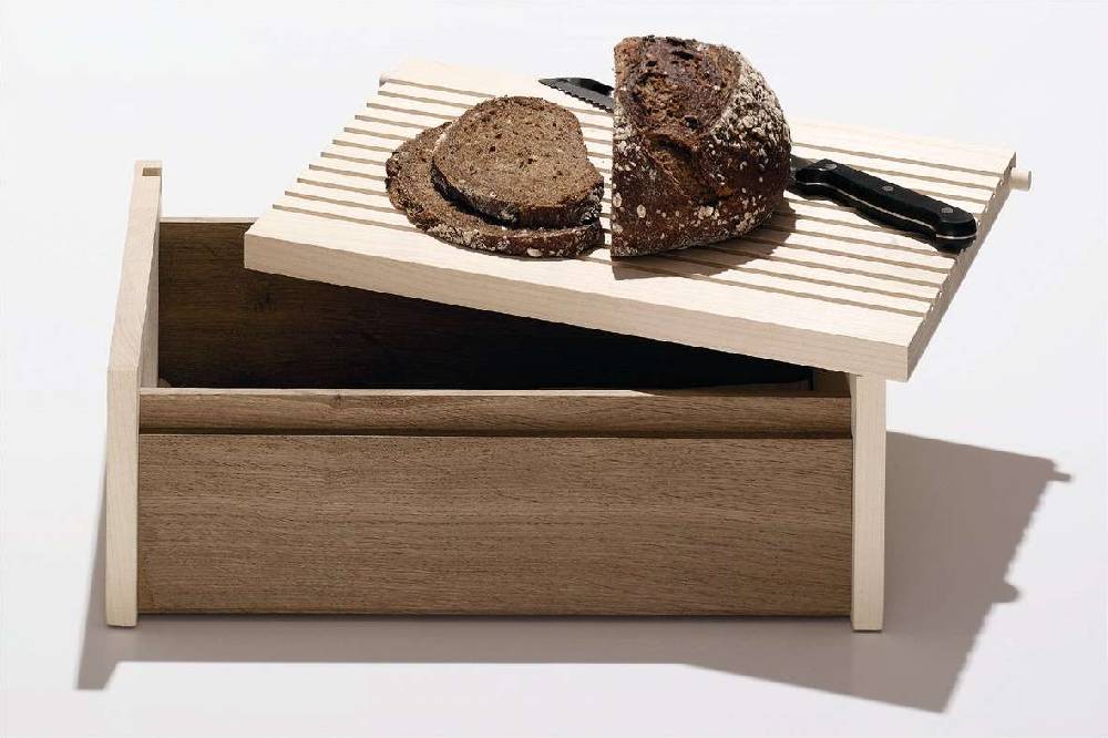 side-by-side Wooden Bread Bin Riesige Rabatte