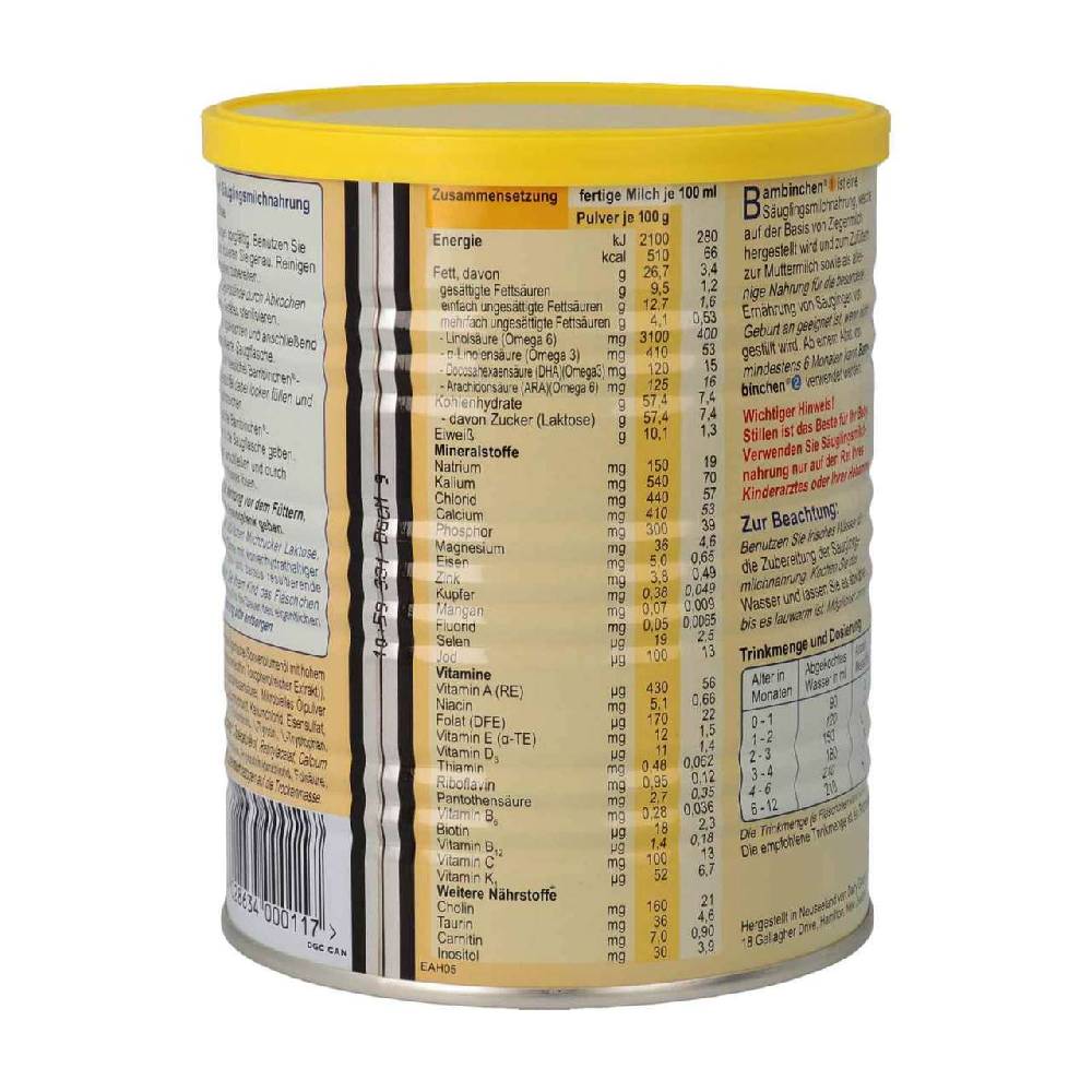 blauer-planet Bambinchen 1 Infant Formula (0-6 months) im Angebot