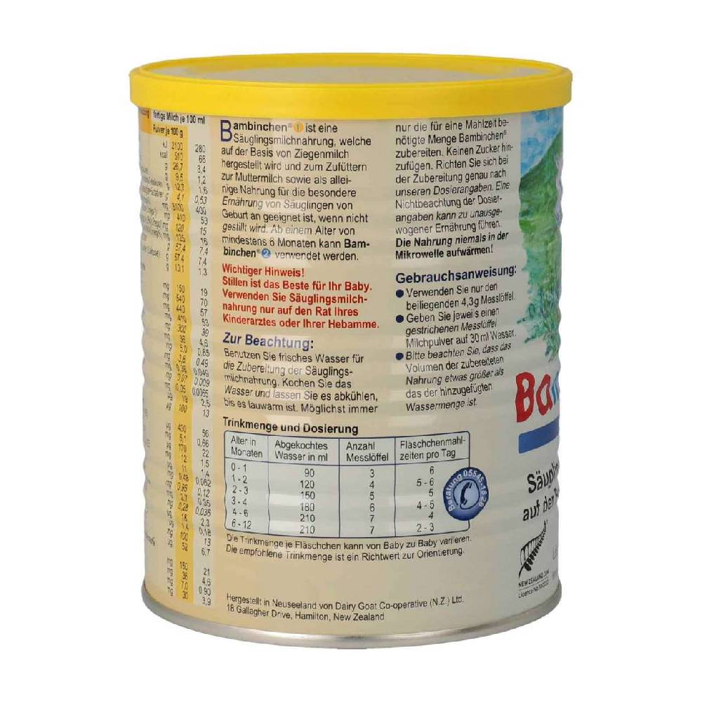 blauer-planet Bambinchen 1 Infant Formula (0-6 months) im Angebot