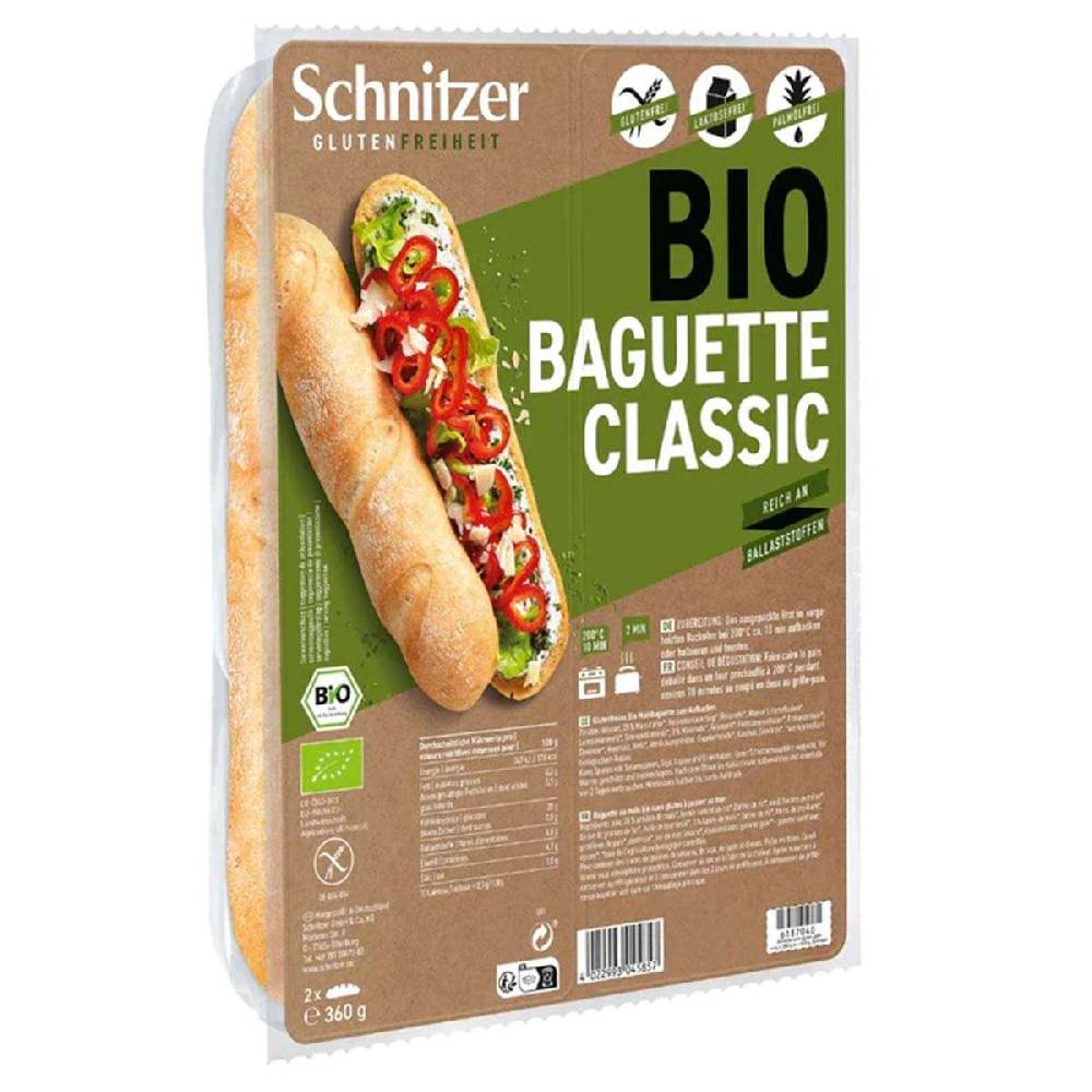 schnitzer Gluten-free baguette for baking crispy fresh in 10 minutes Versandkostenfrei