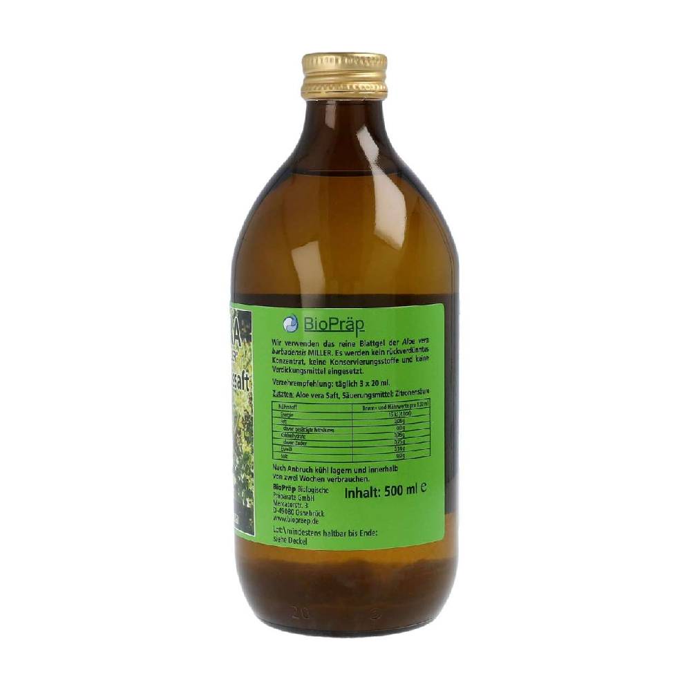 biopraep Aloe Vera Juice (certified organic) , 3 x 500 ml economy pack im Angebot