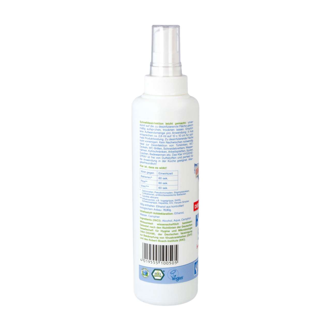 klar Disinfection spray without fragrances - Disinfection on the move Kauf eins, bekomm eins gratis