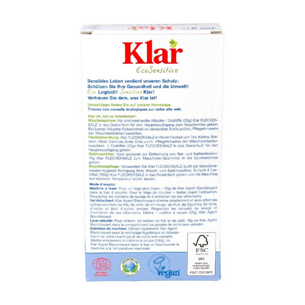 klar Bleaching agent stain salt for white laundry Wochenangebot