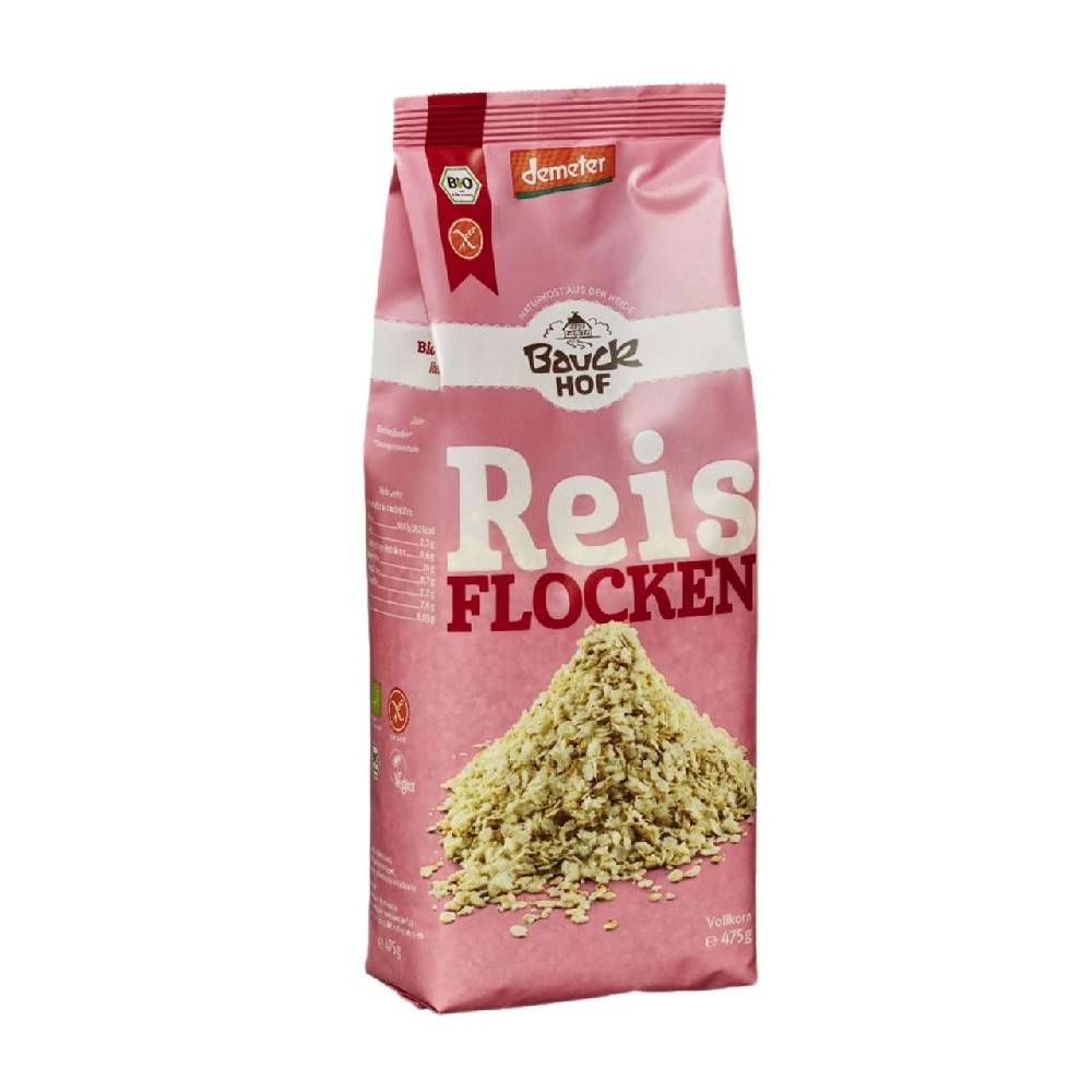 bauckhof Bauckhof rice flakes wholemeal, 475 g Super Rabatt