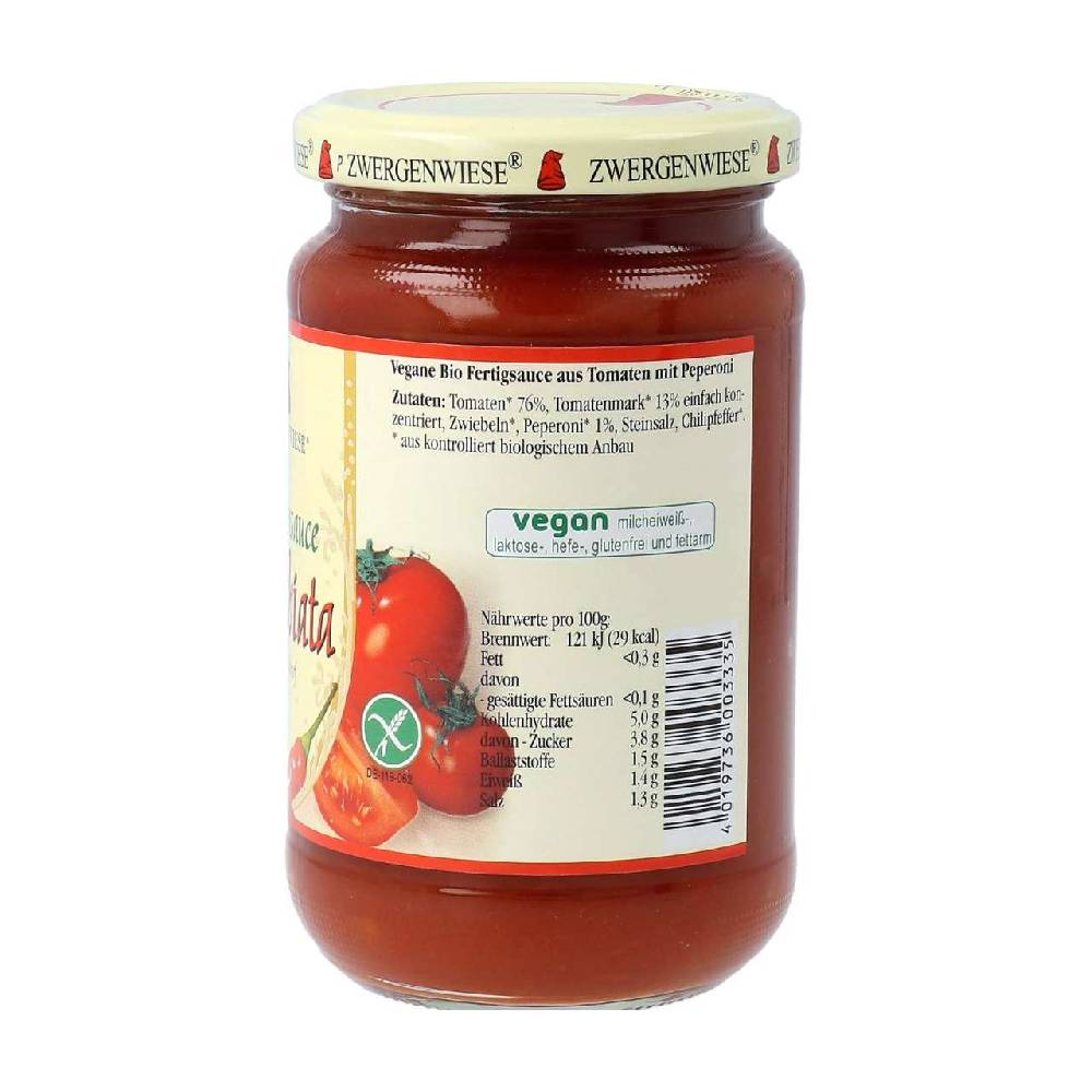 zwergenwiese Tomato Sauce Arrabbiata Fabrik Onlineshop
