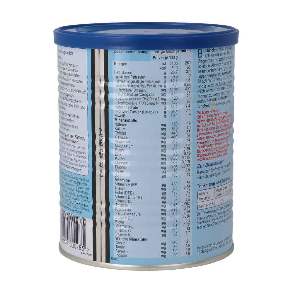 blauer-planet Bambinchen 2 Infant Formula 12 x 400 gr Exklusivangebot