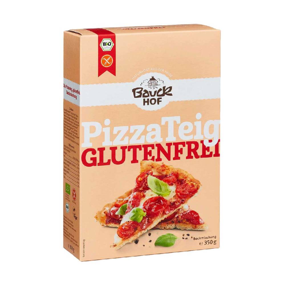 bauckhof Order finished pizza dough gluten-free conveniently online Valentinstagsangebot