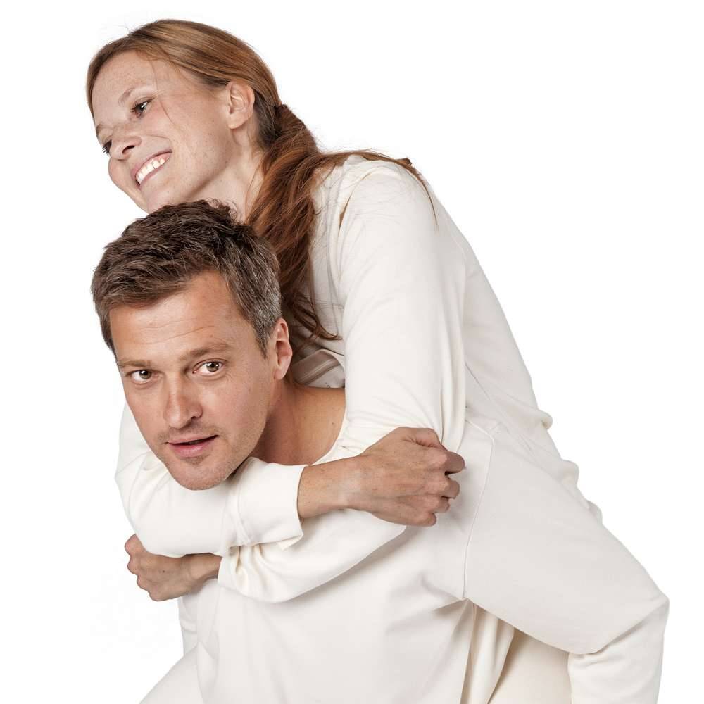 living-crafts Women's pajamas with organic cotton interlock cuffs keep you warm Exklusivangebot