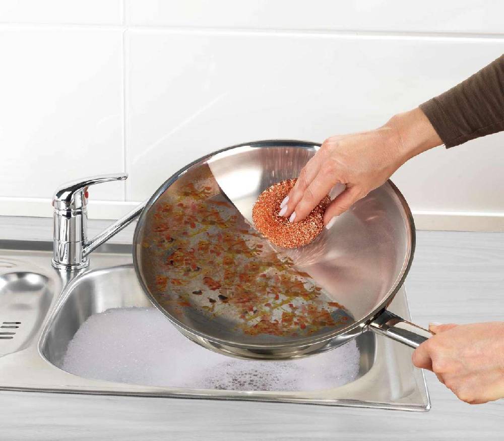 purenature PureNature copper sponge in set of 3 - cleans without scratches Muttertagsangebot