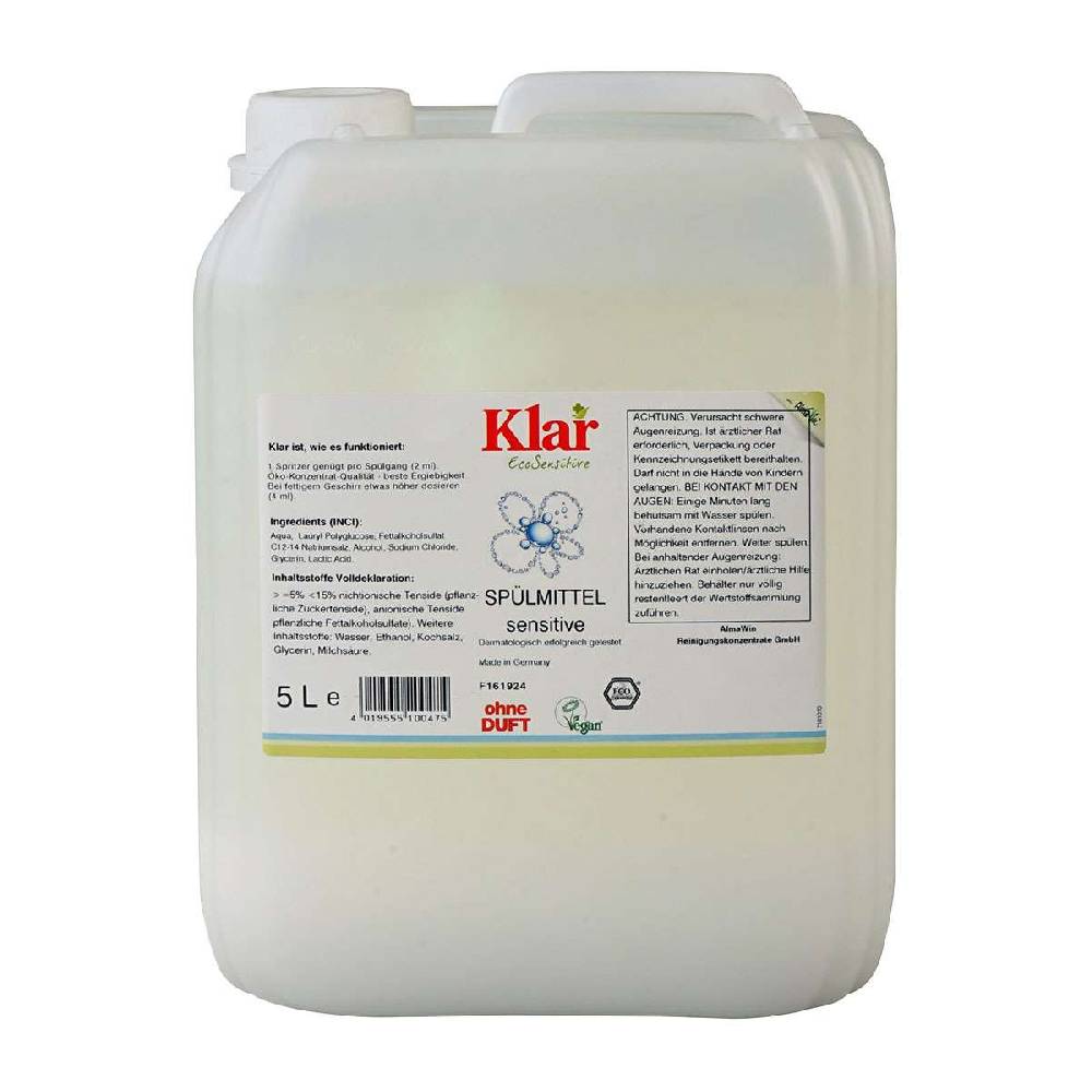 klar Clear detergent sensitive, 5 l canister Neuheiten
