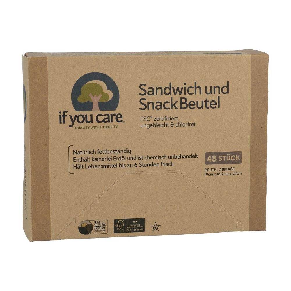if-you-care Butterbread paper bags buy from If you care without coating Kauf eins, bekomm eins gratis