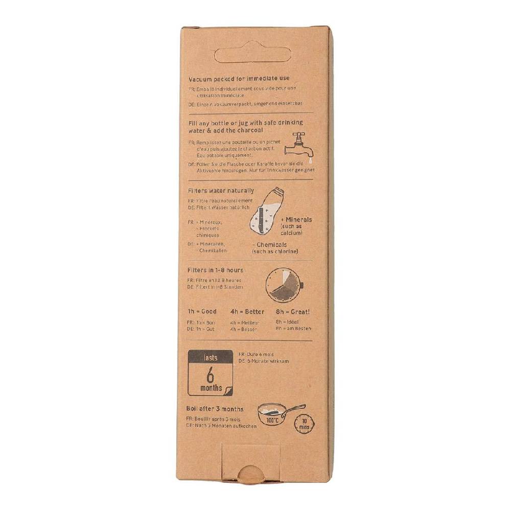 black-blum Binchotan Activated Carbon Filter Replacement Filter Water in Drinking Bottles Begrenzt auf 3 Tage