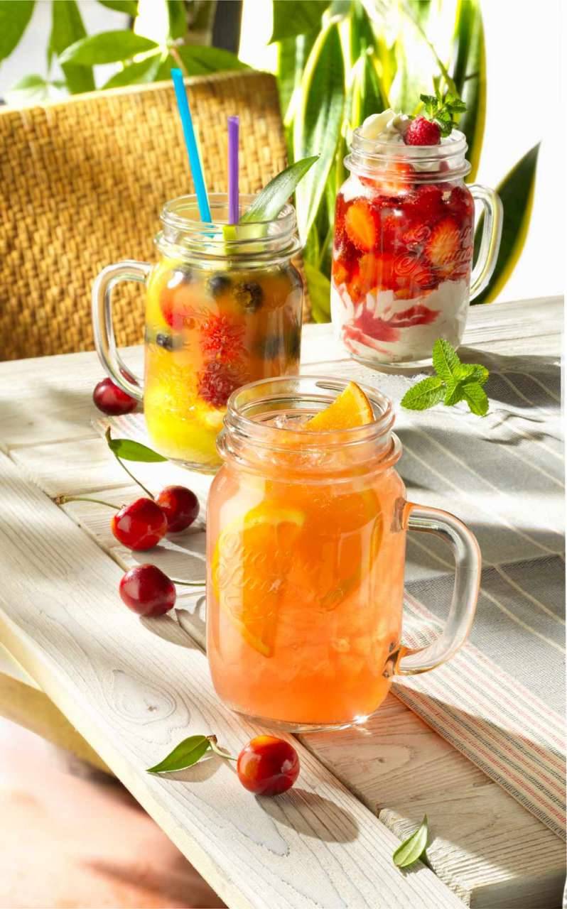 quattro-stagioni Quattro Stagioni Vintage Glass Jars with Lids & Handles 400ml Limitierter Zeitrabatt
