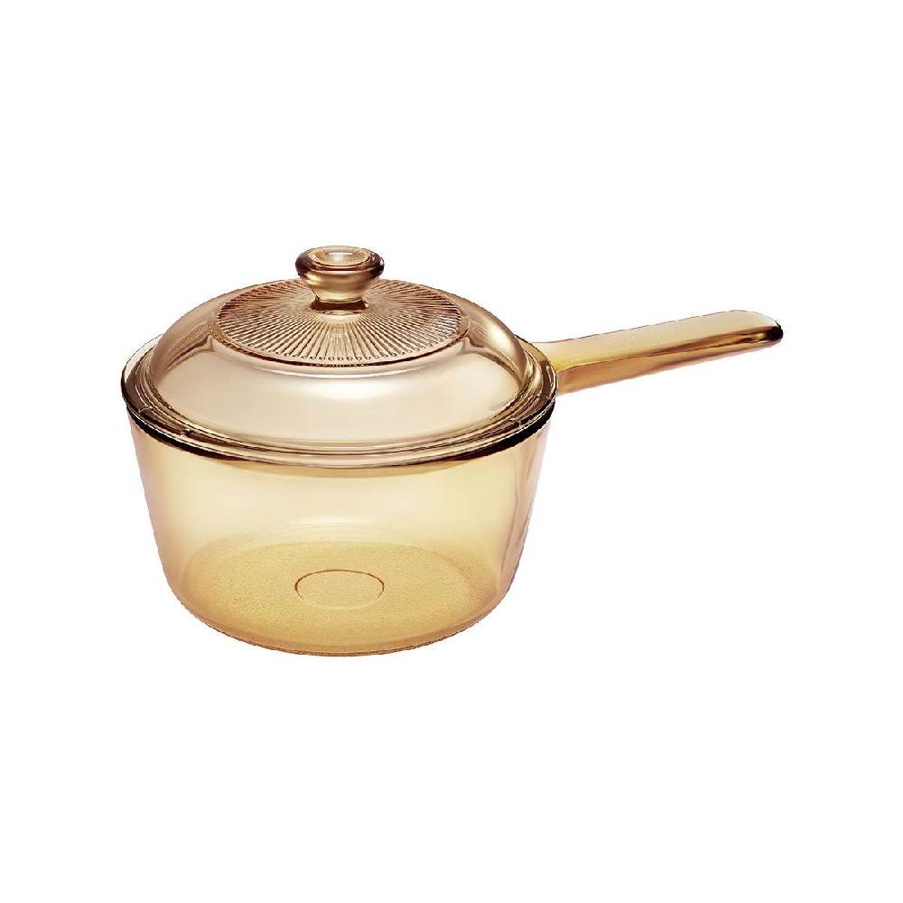 visions Visions Pans Glass Cooking Dish - Spouted 1L Saucepan & Lid Online Shopping