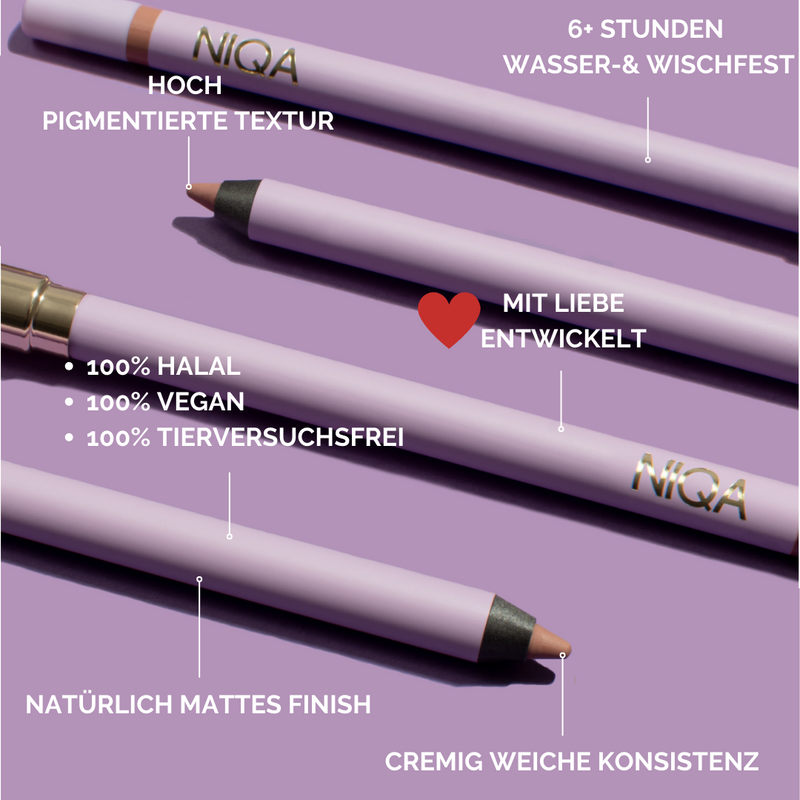 Niqa Cosmetics Lipliner Toffee Duo Set Im Verkauf