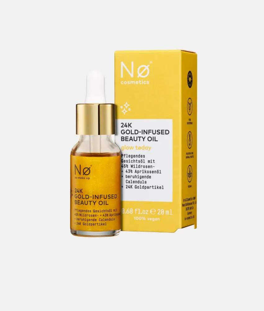 Nø Cosmetics glow tøday 24K Gold-Infused Beauty Oil Fabrik Onlineshop