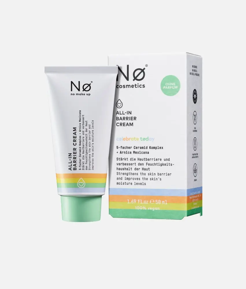 Nø Cosmetics celebrate tøday ALL-IN Barrier Cream Sonderangebot