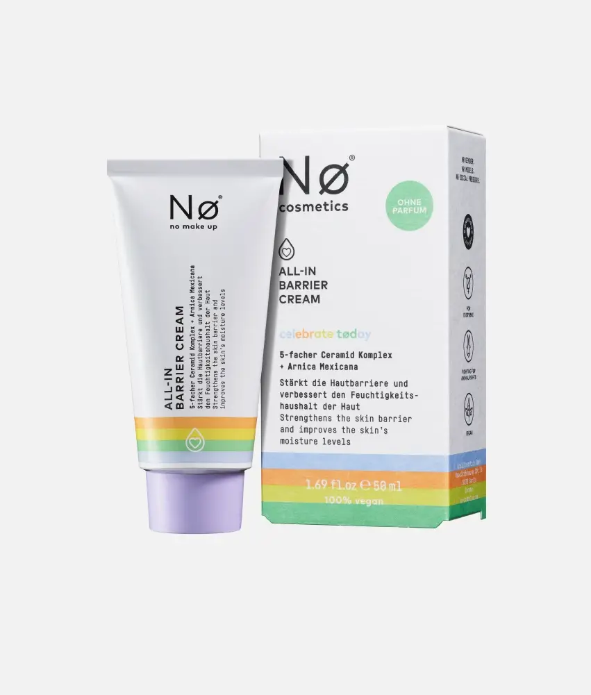 Nø Cosmetics celebrate tøday ALL-IN Barrier Cream Sonderangebot