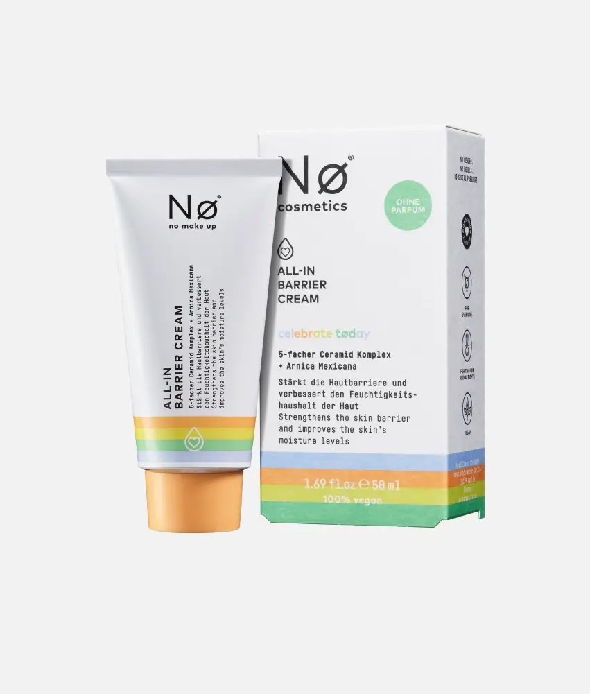 Nø Cosmetics celebrate tøday ALL-IN Barrier Cream Sonderangebot