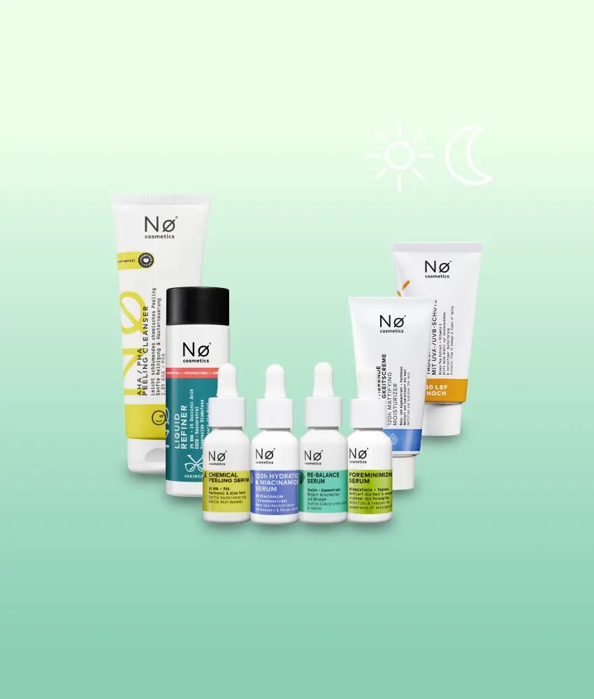Nø Cosmetics Ölige Haut mit Unreinheiten Day & Night Routine Valentinstagsangebot