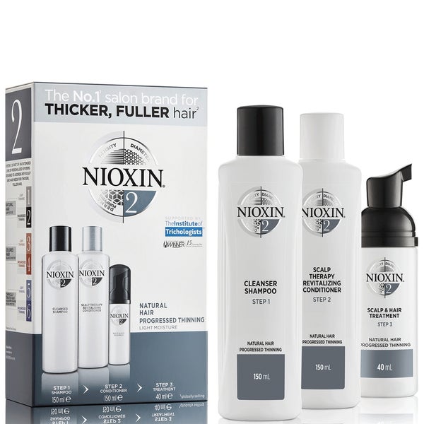 NIOXIN 3-Part System 2 Trial Kit for Natural Hair with Progressed Thinning Hotsell