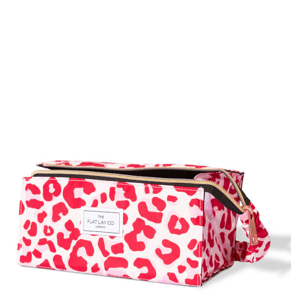 The Flat Lay Co. Open Flat Box Bag - Pink Leopard Meist gekauft