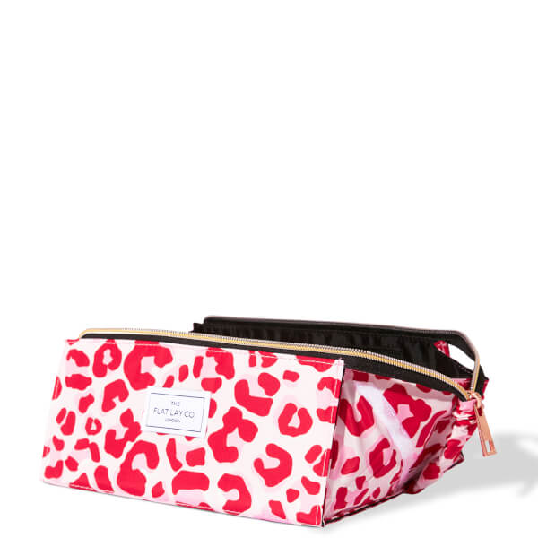 The Flat Lay Co. Open Flat Box Bag - Pink Leopard Meist gekauft